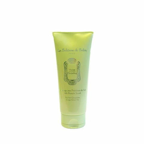 Silk protein body scrub green tea & ginger - Скраб для тіла з шовковими протеїнами, зеленим чаєм та імбирем