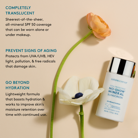 Total Protection NO-SHOW™ Mineral Sunscreen SPF 50 – minerálny ochranný fluid