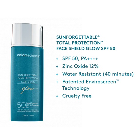 Sunforgettable® Total Protection™ Face Shield Glow SPF 50 – Rozjasňujúci ochranný krém