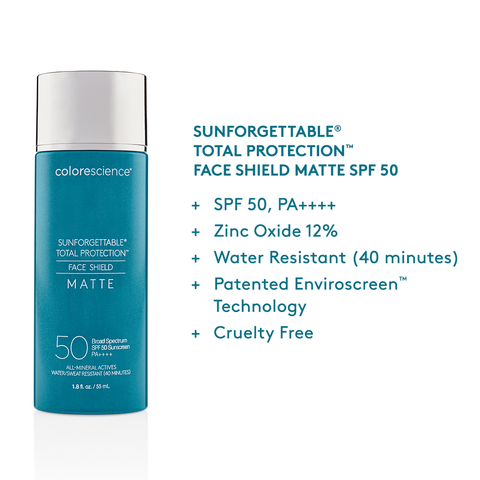 Sunforgettable® Total Protection™ Face Shield Matte SPF 50 – Matujúci ochranný krém na tvár