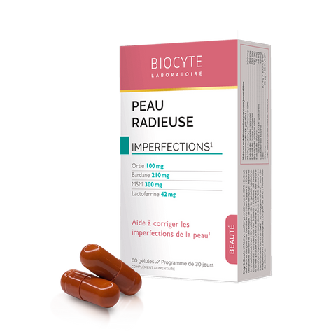 Peau Radieuse – Харчова добавка для чистої та сяючої шкіри без недосконалостей