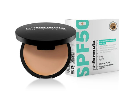 Kompaktní make-up SPF 50+ — Компактный тональный крем SPF 50+.
